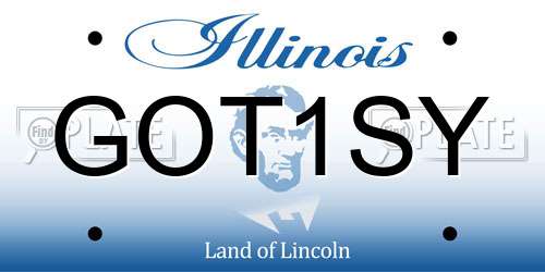 GOT1SY Illinois License Plate