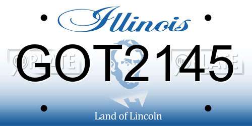 GOT2145 Illinois License Plate