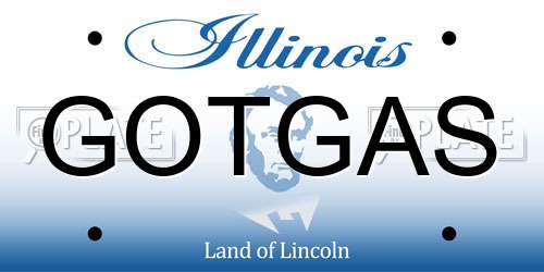 GOTGAS Illinois License Plate