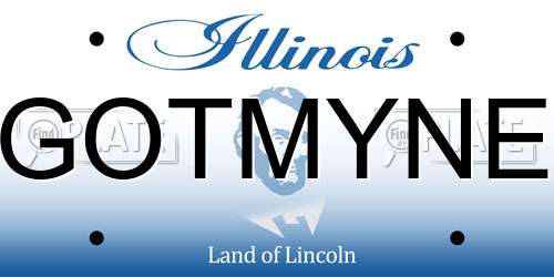 GOTMYNE Illinois License Plate