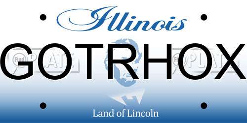 GOTRHOX Illinois License Plate