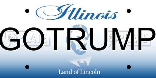 GOTRUMP Illinois License Plate