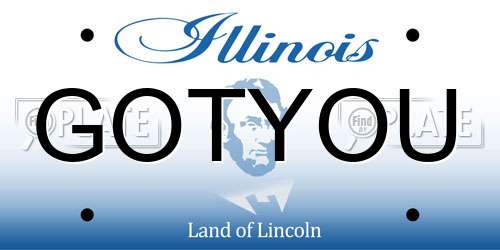 GOTYOU Illinois License Plate