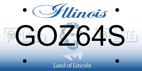 GOZ64S Illinois License Plate
