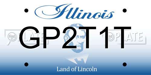 GP2T1T Illinois License Plate