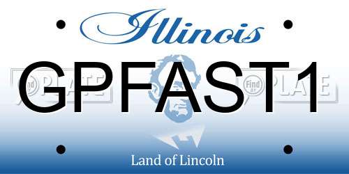 GPFAST1 Illinois License Plate