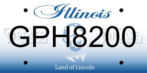 GPH8200 Illinois License Plate