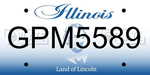 GPM5589 Illinois License Plate