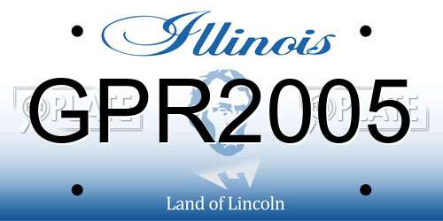 GPR2005 Illinois License Plate