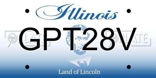 GPT28V Illinois License Plate