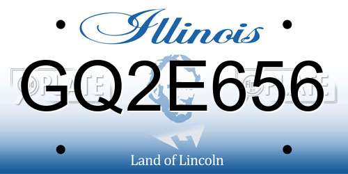GQ2E656 Illinois License Plate