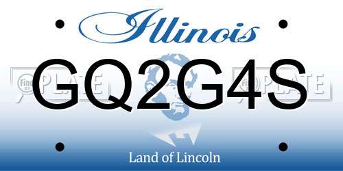 GQ2G4S Illinois License Plate