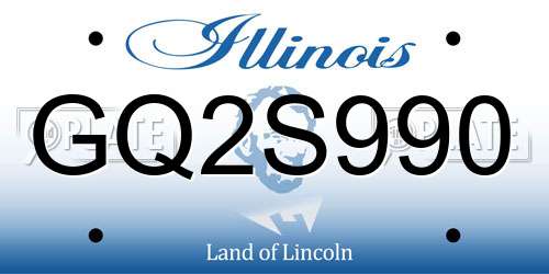 GQ2S990 Illinois License Plate