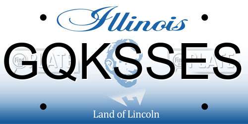 GQKSSES Illinois License Plate