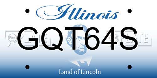GQT64S Illinois License Plate