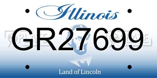 GR27699 Illinois License Plate