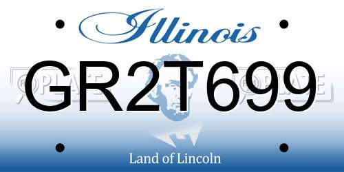 GR2T699 Illinois License Plate
