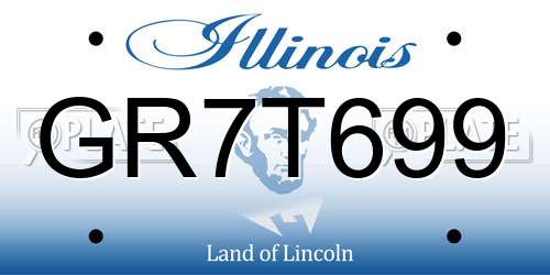 GR7T699 Illinois License Plate