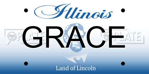 GRACE Illinois License Plate