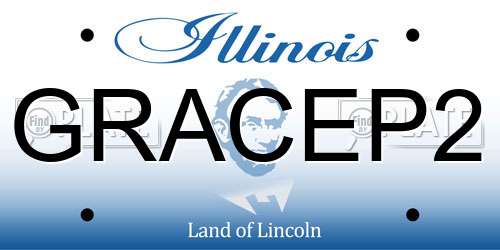 GRACEP2 Illinois License Plate