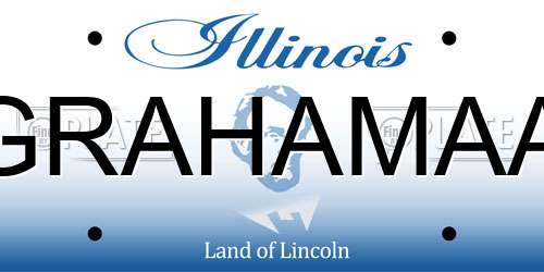 GRAHAMAA Illinois License Plate