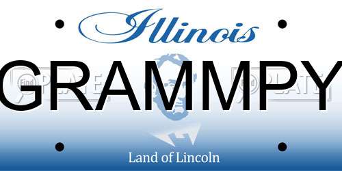 GRAMMPY Illinois License Plate