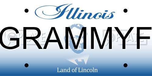 GRAMMYF Illinois License Plate