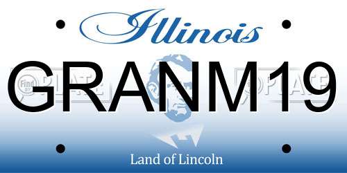 GRANM19 Illinois License Plate