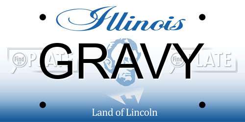 GRAVY Illinois License Plate
