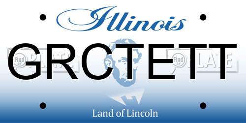 GRCTETT Illinois License Plate