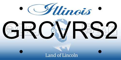 GRCVRS2 Illinois License Plate