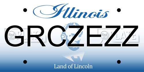 GRCZEZZ Illinois License Plate