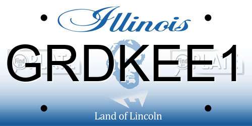 GRDKEE1 Illinois License Plate