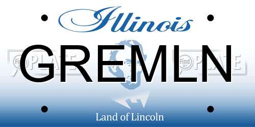 GREMLN Illinois License Plate