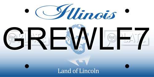 GREWLF7 Illinois License Plate