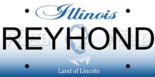 GREYHONDA Illinois License Plate