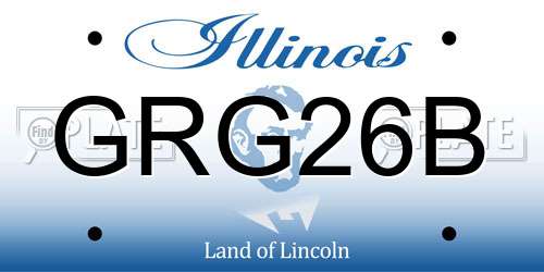 GRG26B Illinois License Plate