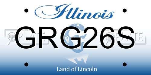 GRG26S Illinois License Plate