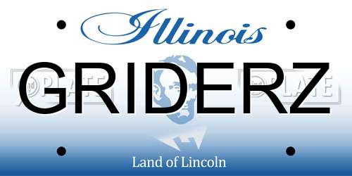 GRIDERZ Illinois License Plate