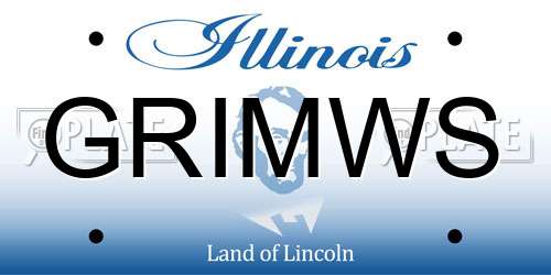 GRIMWS Illinois License Plate