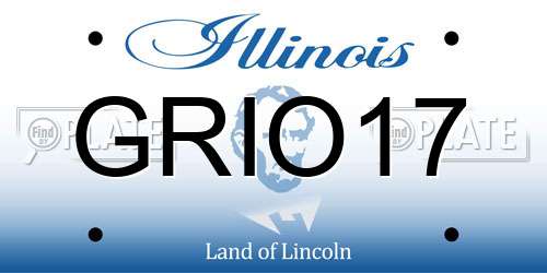 GRIO17 Illinois License Plate