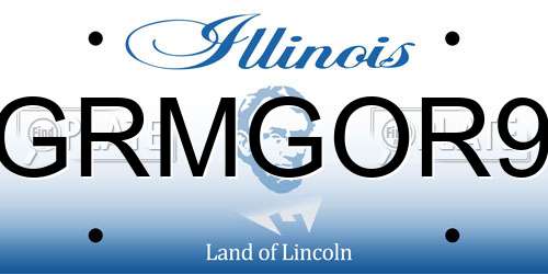 GRMGOR9 Illinois License Plate