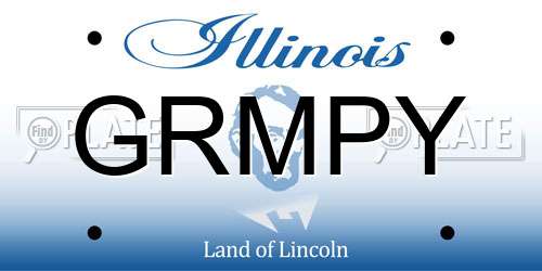 GRMPY Illinois License Plate