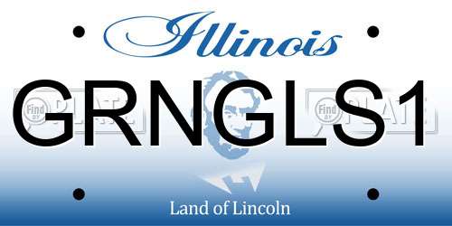 GRNGLS1 Illinois License Plate