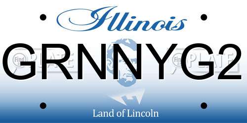 GRNNYG2 Illinois License Plate