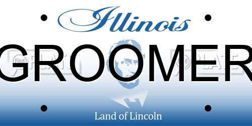 GROOMER Illinois License Plate