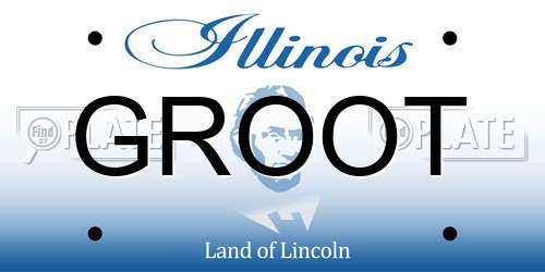 GROOT Illinois License Plate