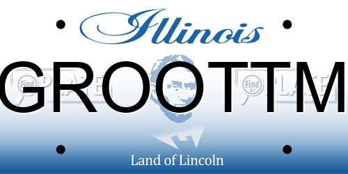 GROOTTM Illinois License Plate