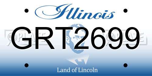 GRT2699 Illinois License Plate