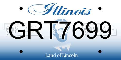GRT7699 Illinois License Plate